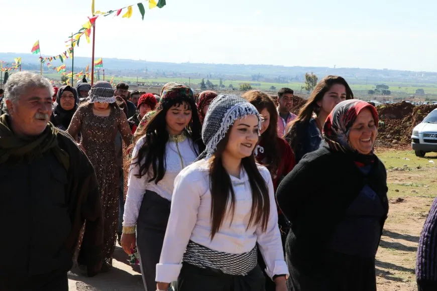 After postponing...Newroz fire lit in Afrin, Shahba