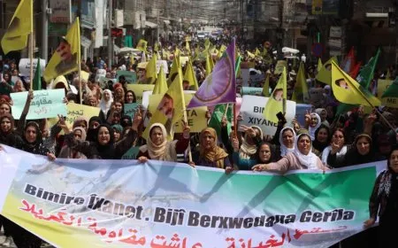 Condemnations of Turkish occupation attacks and massive marches in support of  Gêrîla