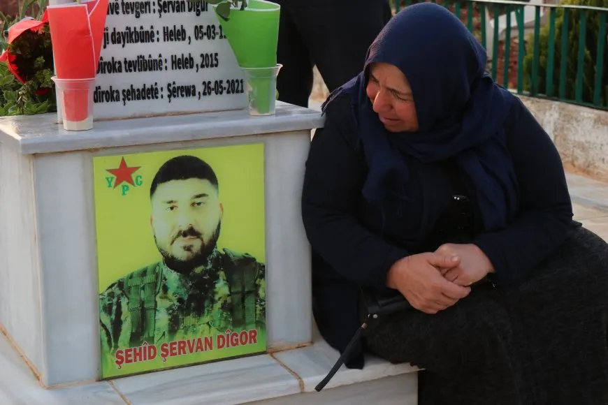 Perform Eid prayers and visits shrines of martyrs in NE Syria