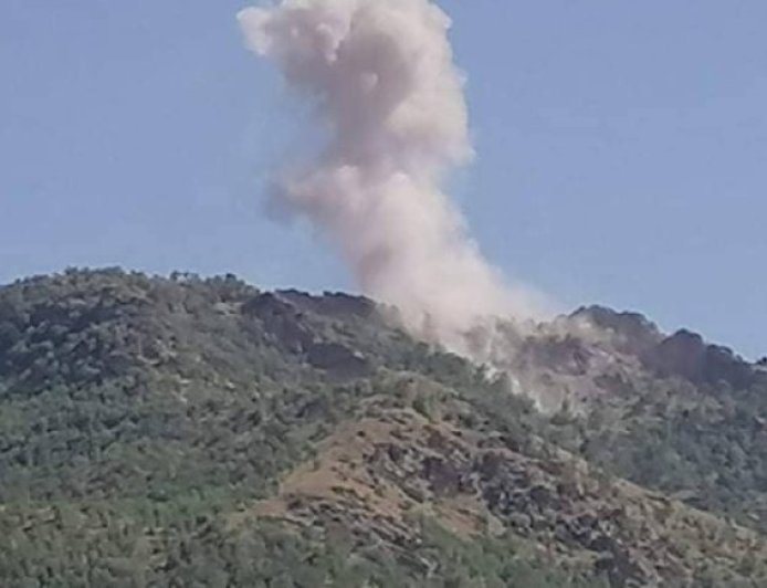 Turkish occupation aircraft bombs villages in Southern Kurdistan