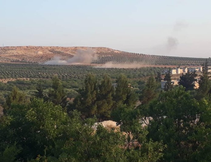Turkish bombing on two villages in Manbij countryside