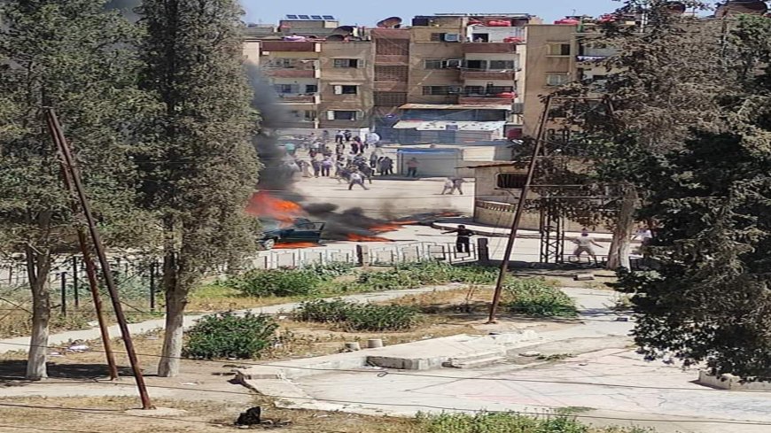Car explosion inside security square in Hasaka