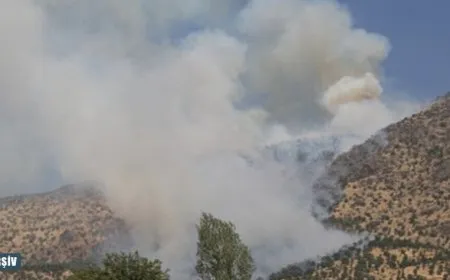 Fire breaks out at  S.Kurdistan farms over Turkish bombing