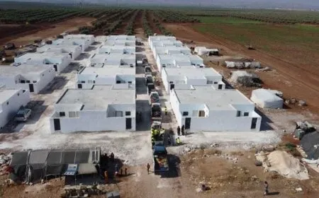 Afrin IDPs decry intervention of Qatar Red Crescent in building settlements  