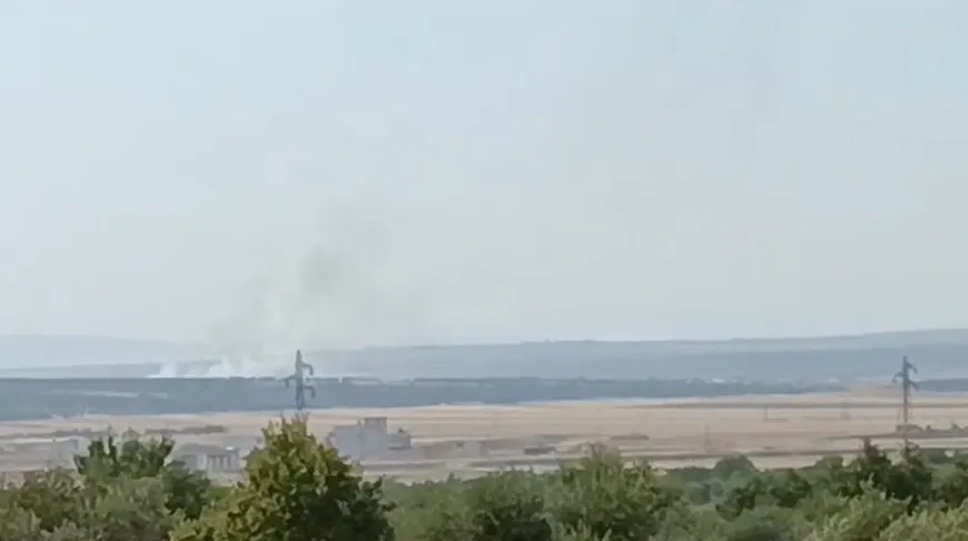 Turkish occupation mercenaries set fire to the lands; forests of Sherawa villages