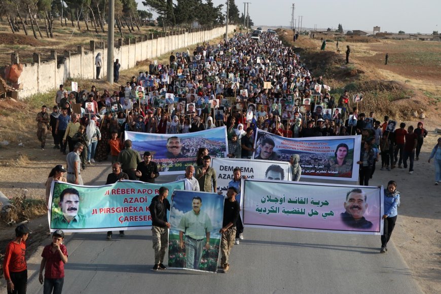 March demands Leader Abdullah Ocalan physical freedom