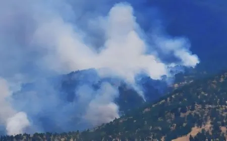 Fires engulf Duhok mountains due to Turkish bombardment