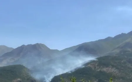 Turkish occupation bombing sparks massive fires in S. Kurdistan