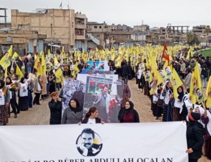 Women from Deir ez-Zor: Our struggle continues until the leader gains his physic...