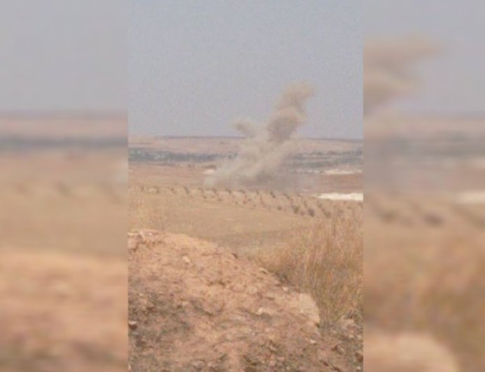 Turkish occupation shells Manbij Canton countryside