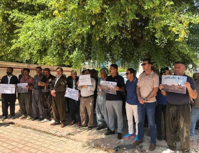 Kurdistan Communist Party holds sit-in against Turkish occupation attacks