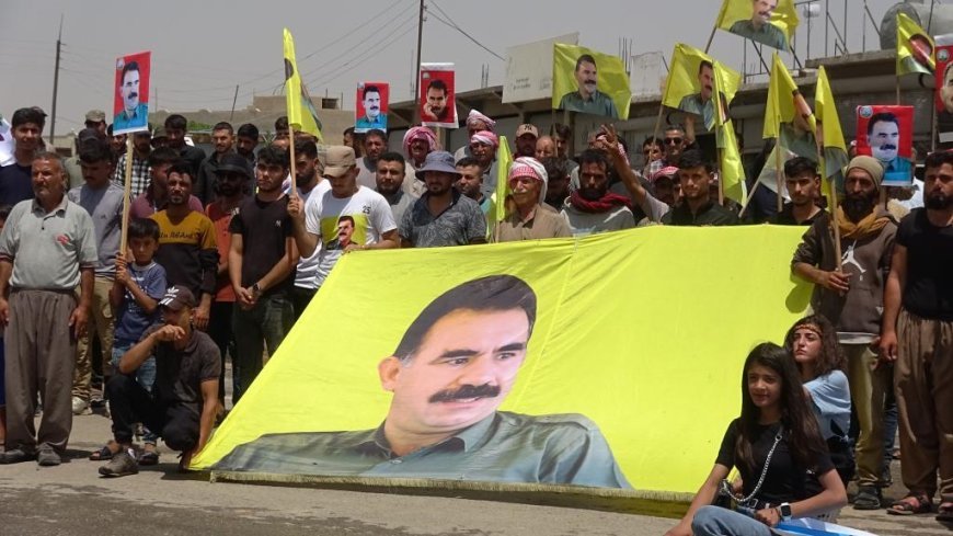 Rally in Euphrates Canton for leader physical freedom