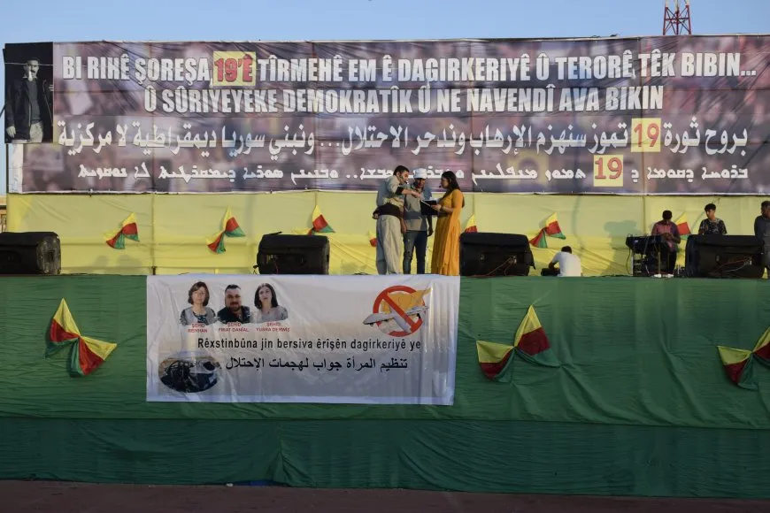  People of Qamishlo  emphasize struggle to achieve goals of July 19 revolution