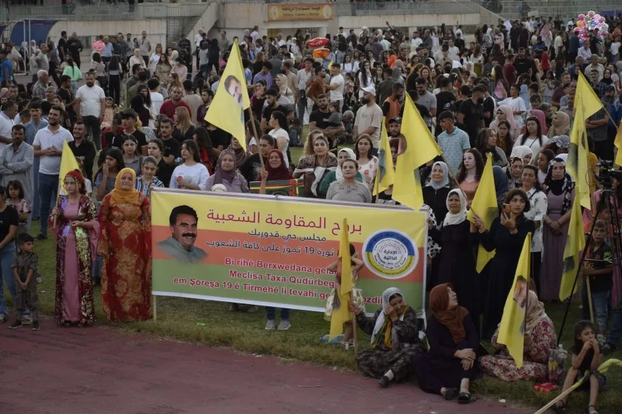 People of Qamishlo  emphasize struggle to achieve goals of July 19 revolution