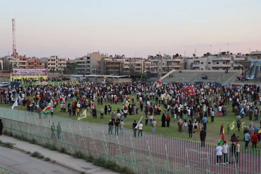  People of Qamishlo  emphasize struggle to achieve goals of July 19 revolution