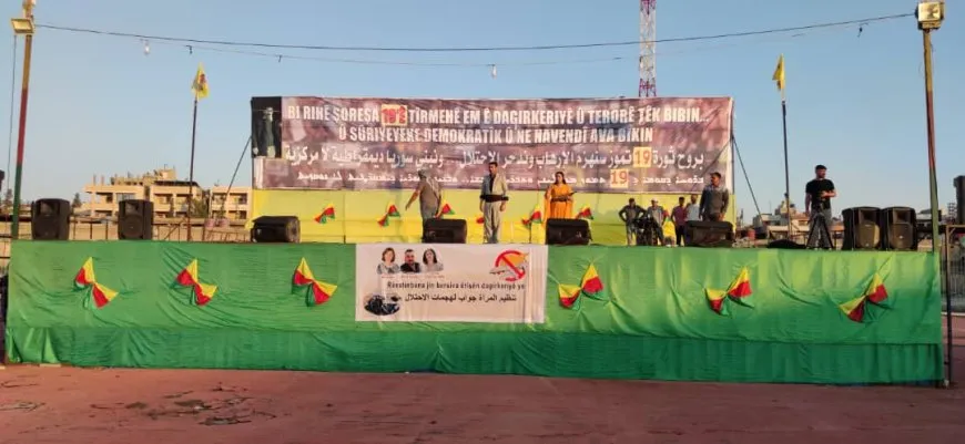 Citizens of NE Syria celebrate July 19 Revolution