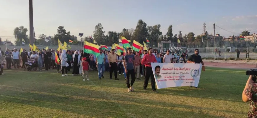 Citizens of NE Syria celebrate July 19 Revolution
