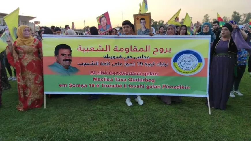 Citizens of NE Syria celebrate July 19 Revolution