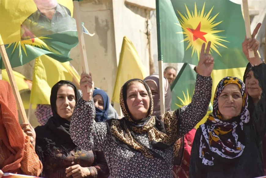 Darbasiya residents denounce isolation policies during demonstration