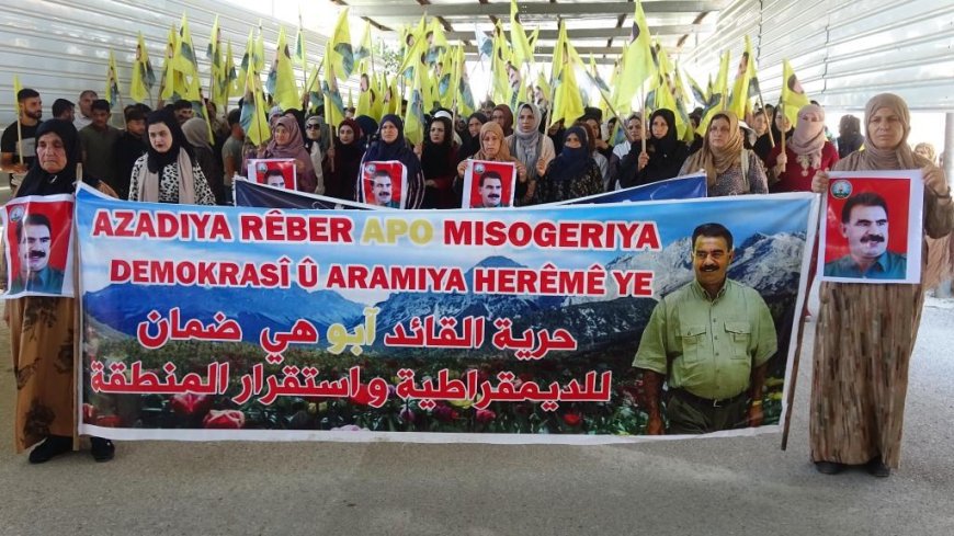Massive Rallies in NE Syria call for leader Ocalan Physical Freedom