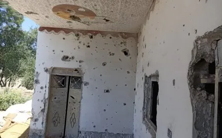 In pictures, village's material damage, bombarded by Damascus government forces in Deir ez-Zor
