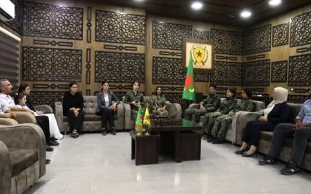 Handing over two Yazidi girls, child to YJŞ/YBŞ