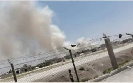 Bombing targets vicinity of Abu al-Zindin crossing