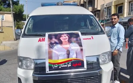Journalist Gulestan Tara's body transferred to N. Kurdistan