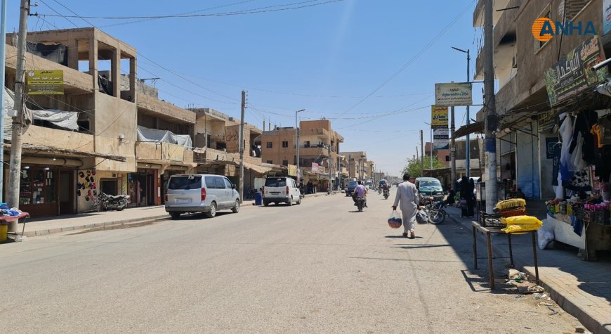 ANHA's camera captures city of Hajin, following Damascus forces attack