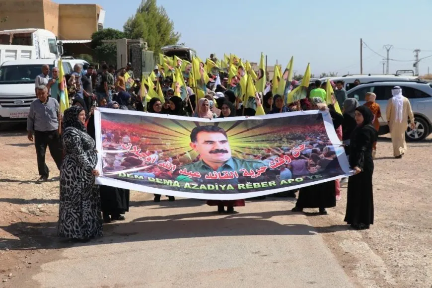 Rally in Manbij denounces Turkish attacks, leader's isolation
