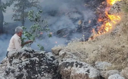 Fires broke out in villages of Sulaymaniyah as result of Turkish occupation attacks