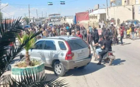Demonstration in occupied Azaz demands Turkish occupation’s withdrawal