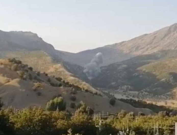 Turkish occupation bombs villages in Qandil, S. Kurdistan