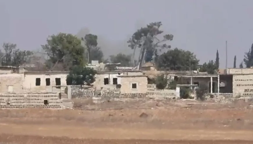 Turkish occupation bombs Shara countryside