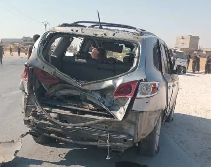 Turkish occupation drone targets car in Kobani