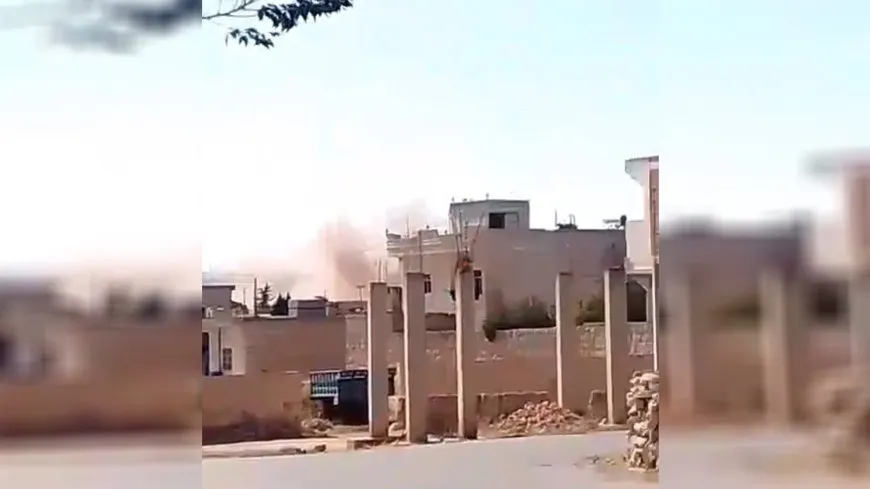 Turkish ground shelling on village in Sherawa