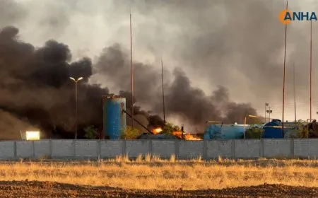 Turkish occupation bombs wells, fuel tanks around Awda field