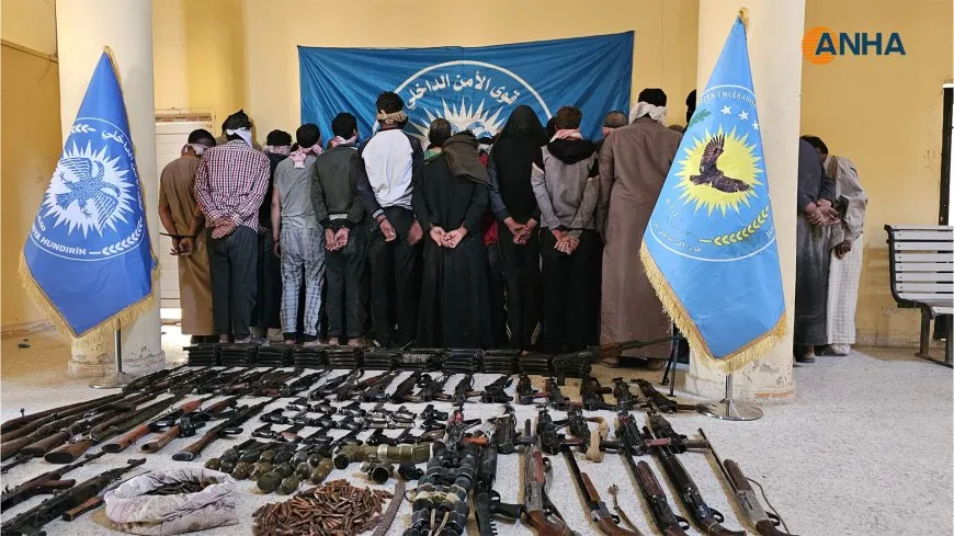 ANHA camera captures footage of Security Forces's campaign