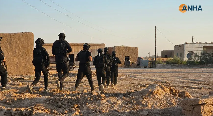 ANHA camera captures footage of Security Forces's campaign