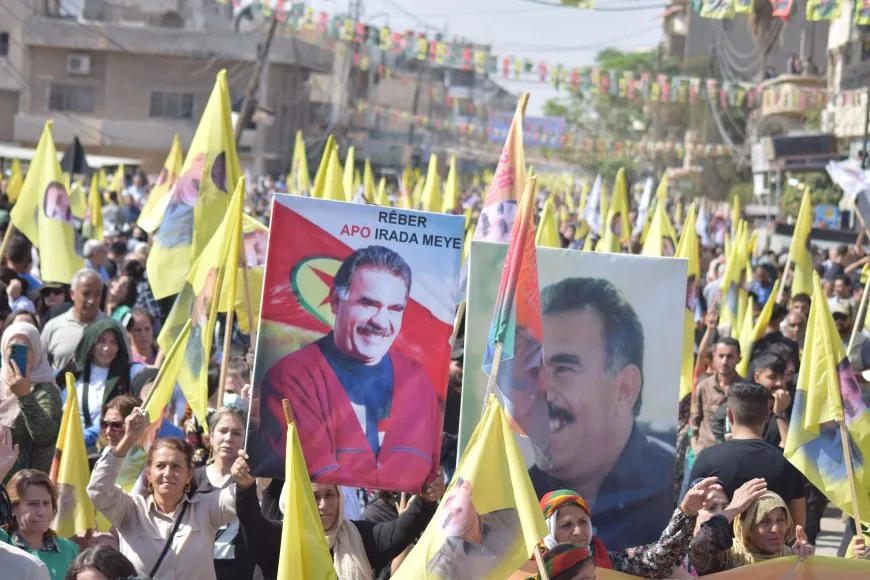 Mass march in Qamishlo against international conspiracy on its 26th anniversary