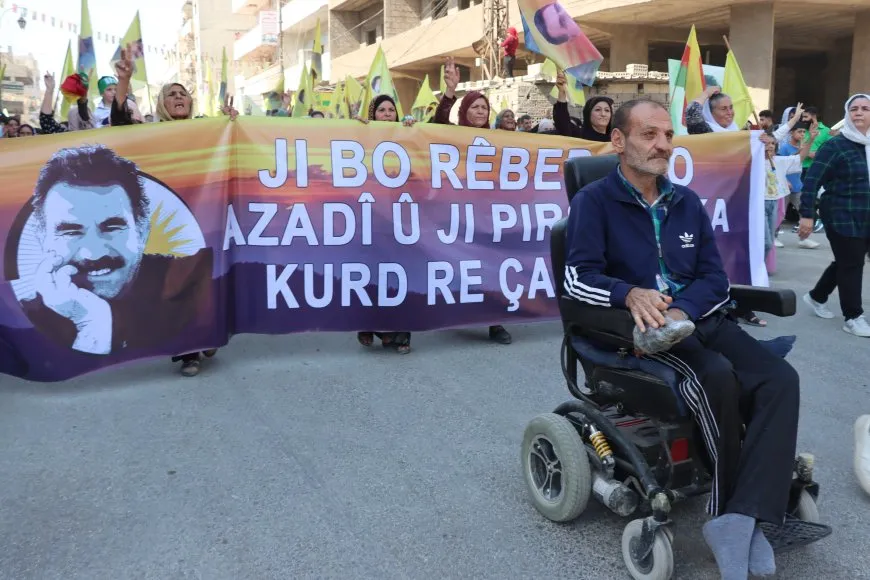 Mass march in Qamishlo against international conspiracy on its 26th anniversary