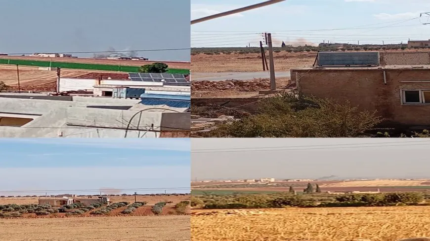 Turkish occupation shells Shahba villages