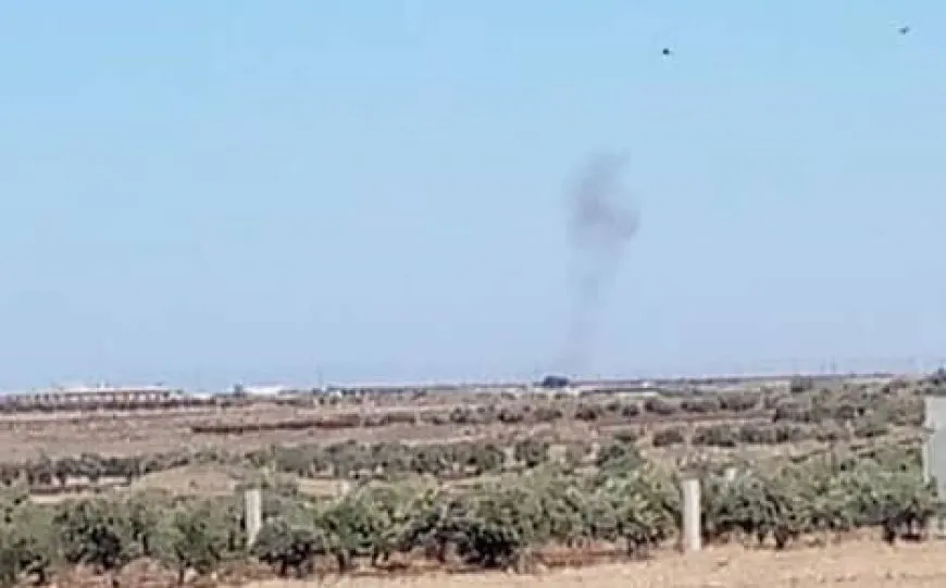 Targeting a military vehicle of Damascus forces in rural Daraa