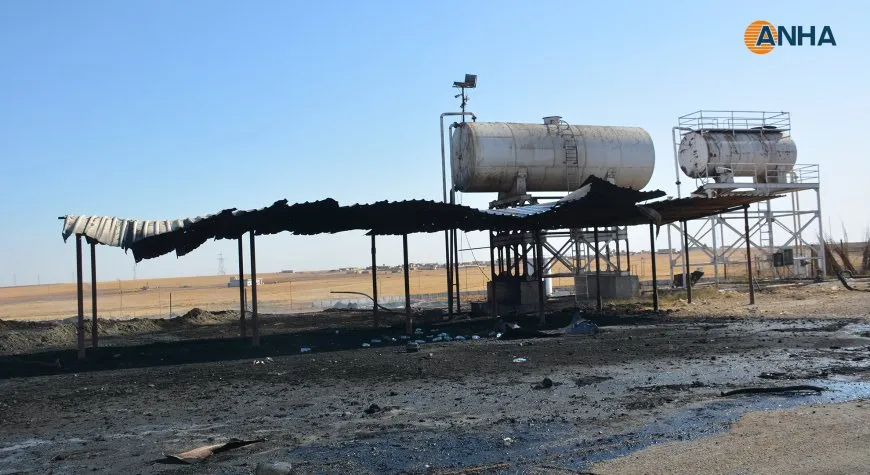 Massive destruction in al-Suwaydiyah Station due to Turkish occupation bombing
