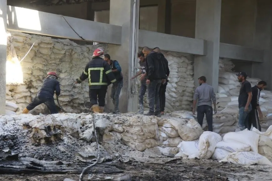 100 tons of flour spoils in Turkish bombing of Agricultural Development Company