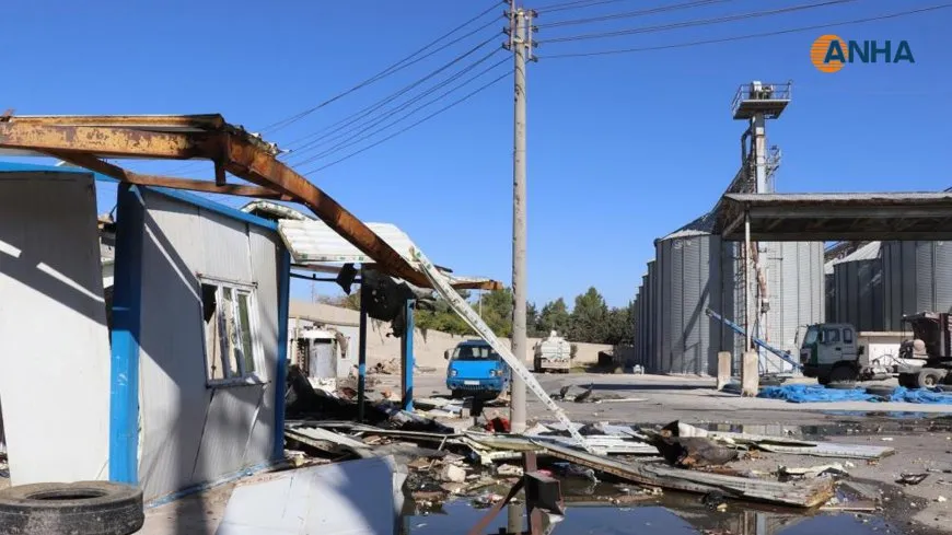 Damage from Turkish shelling on Kobani’s service facilities