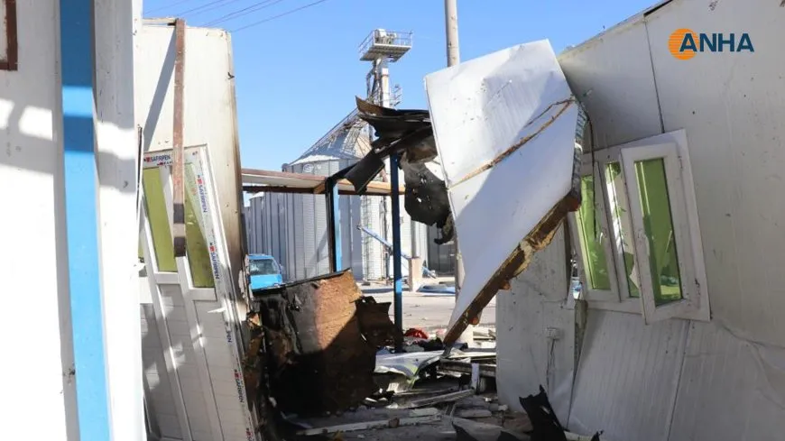 Damage from Turkish shelling on Kobani’s service facilities