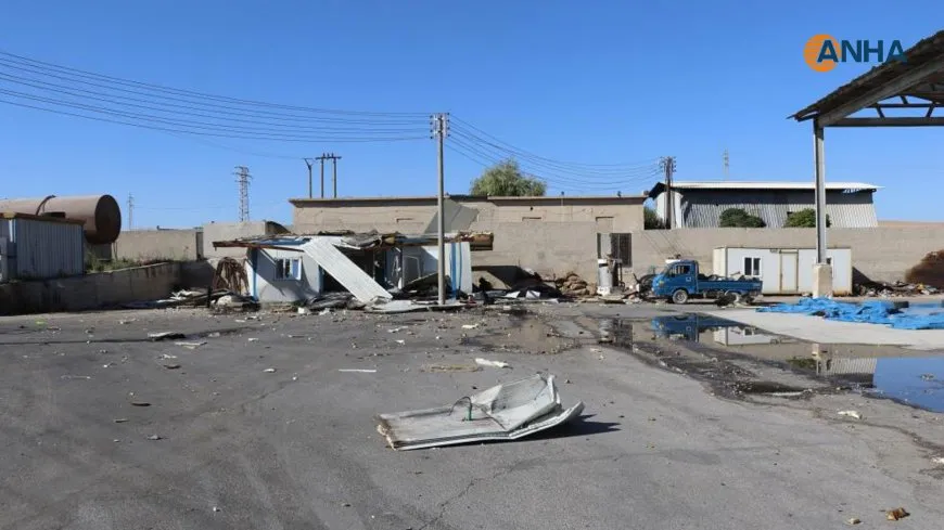 Damage from Turkish shelling on Kobani’s service facilities