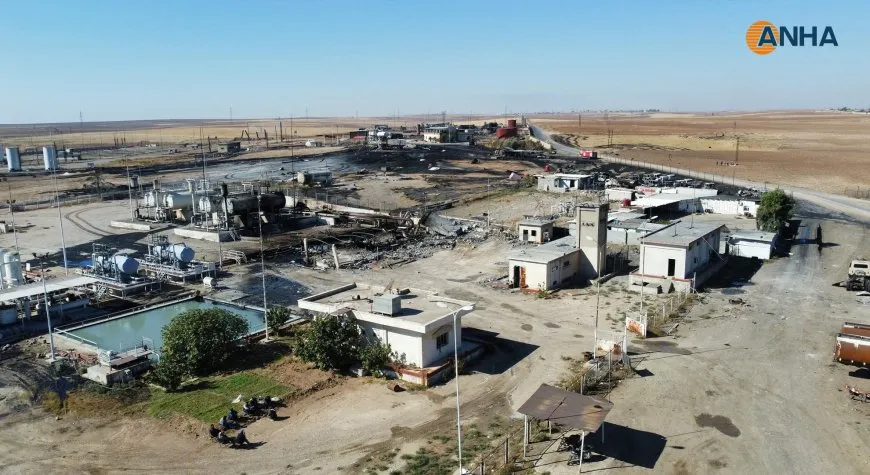 Aerial footage shows scale of destruction in service and vital facilities