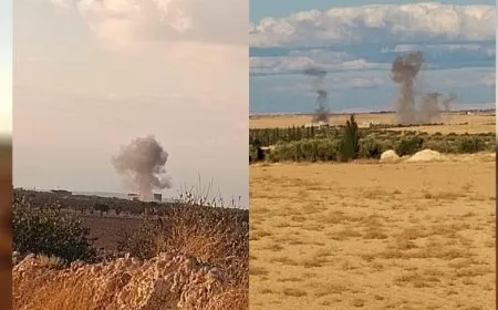 Turkish occupation bombs countryside of Manbij Canton